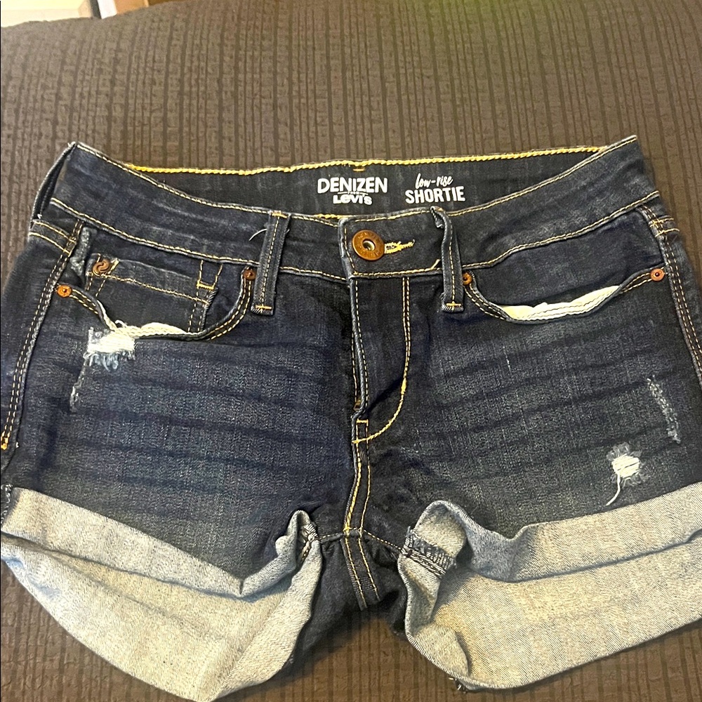 Levi's Dark Blue Denim Jean Shorts